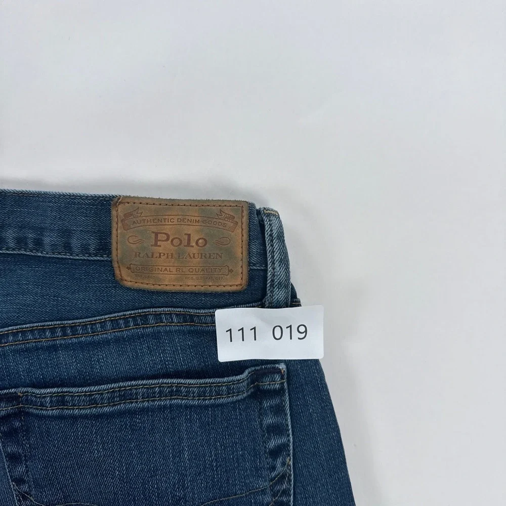 Polo Ralph Lauren Mens Jeans 32x32 Blue Varick Slim Straight Stretch Denim